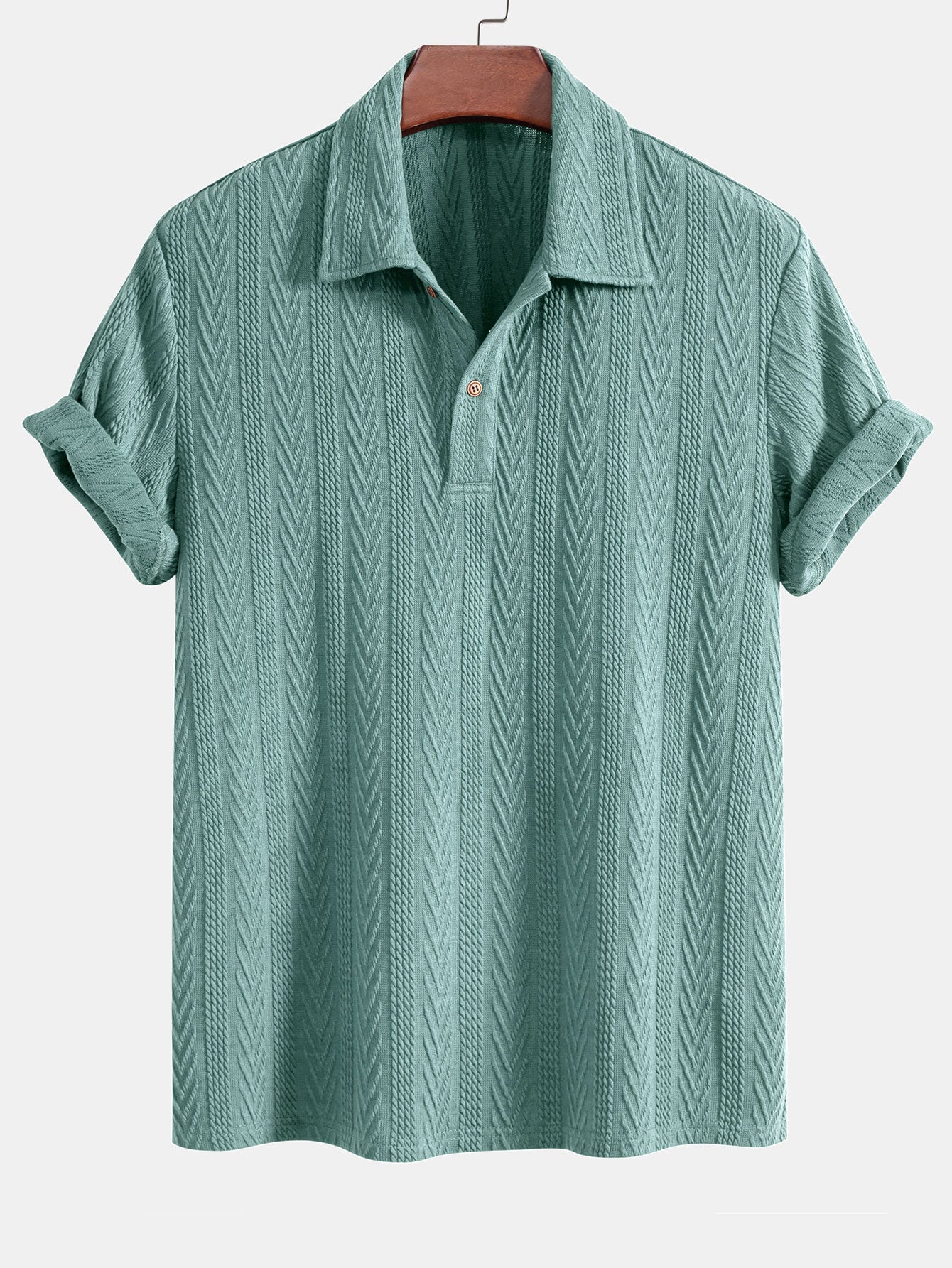 Chevron | Elegantní pletená pánská polokošile
