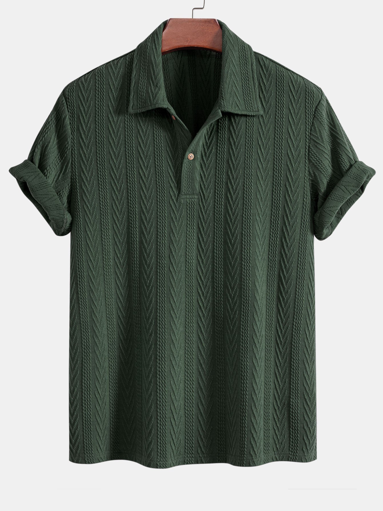 Chevron | Elegantní pletená pánská polokošile