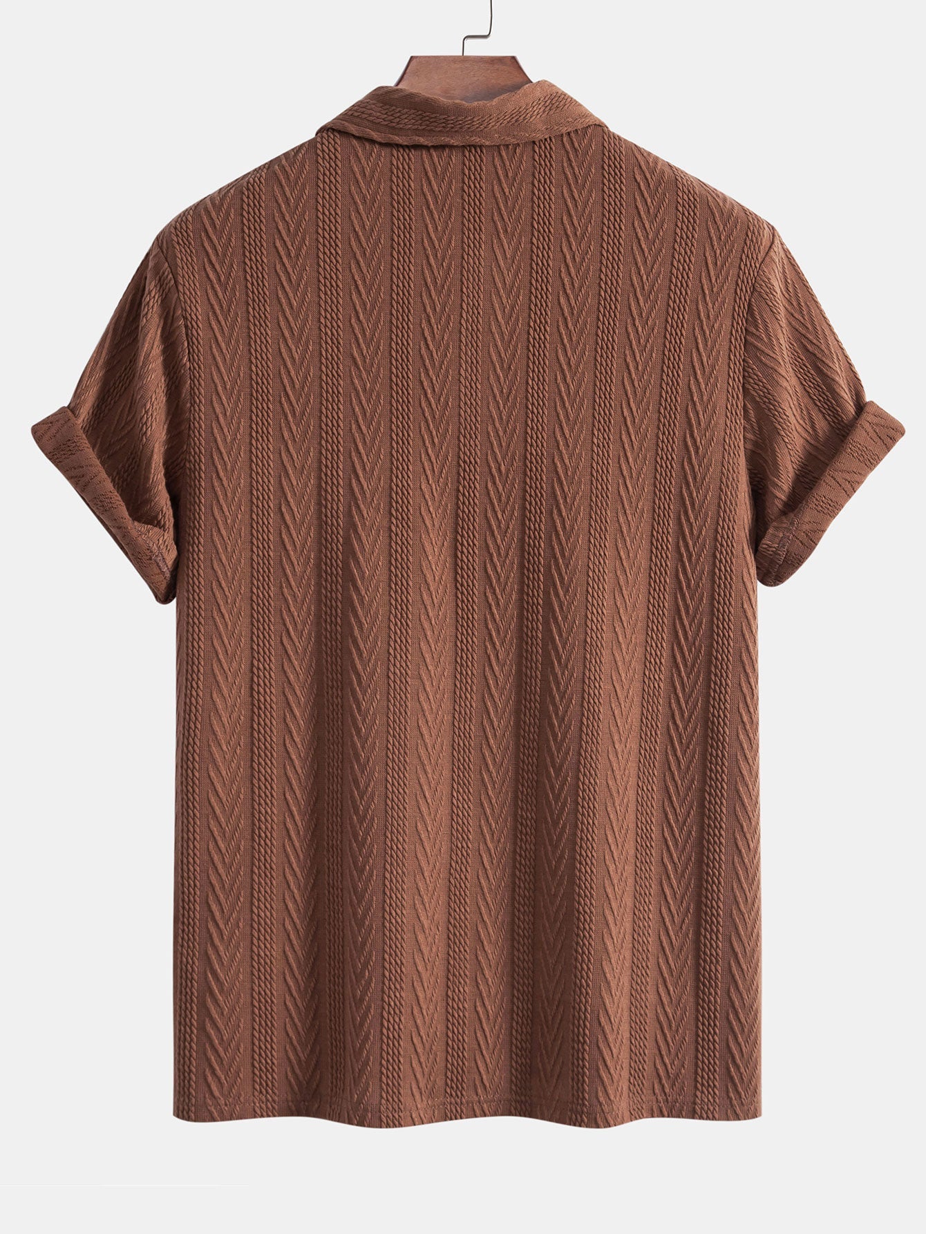 Chevron | Elegantní pletená pánská polokošile
