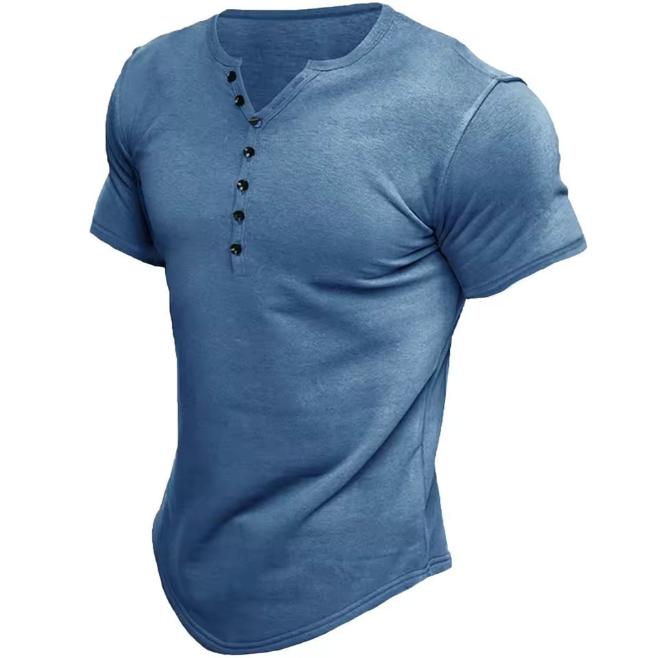 Noel | Bavlněné Henley tričko v retro stylu