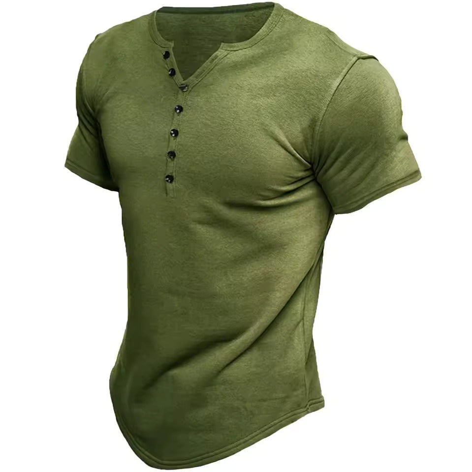 Noel | Bavlněné Henley tričko v retro stylu