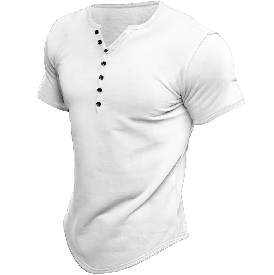Noel | Bavlněné Henley tričko v retro stylu