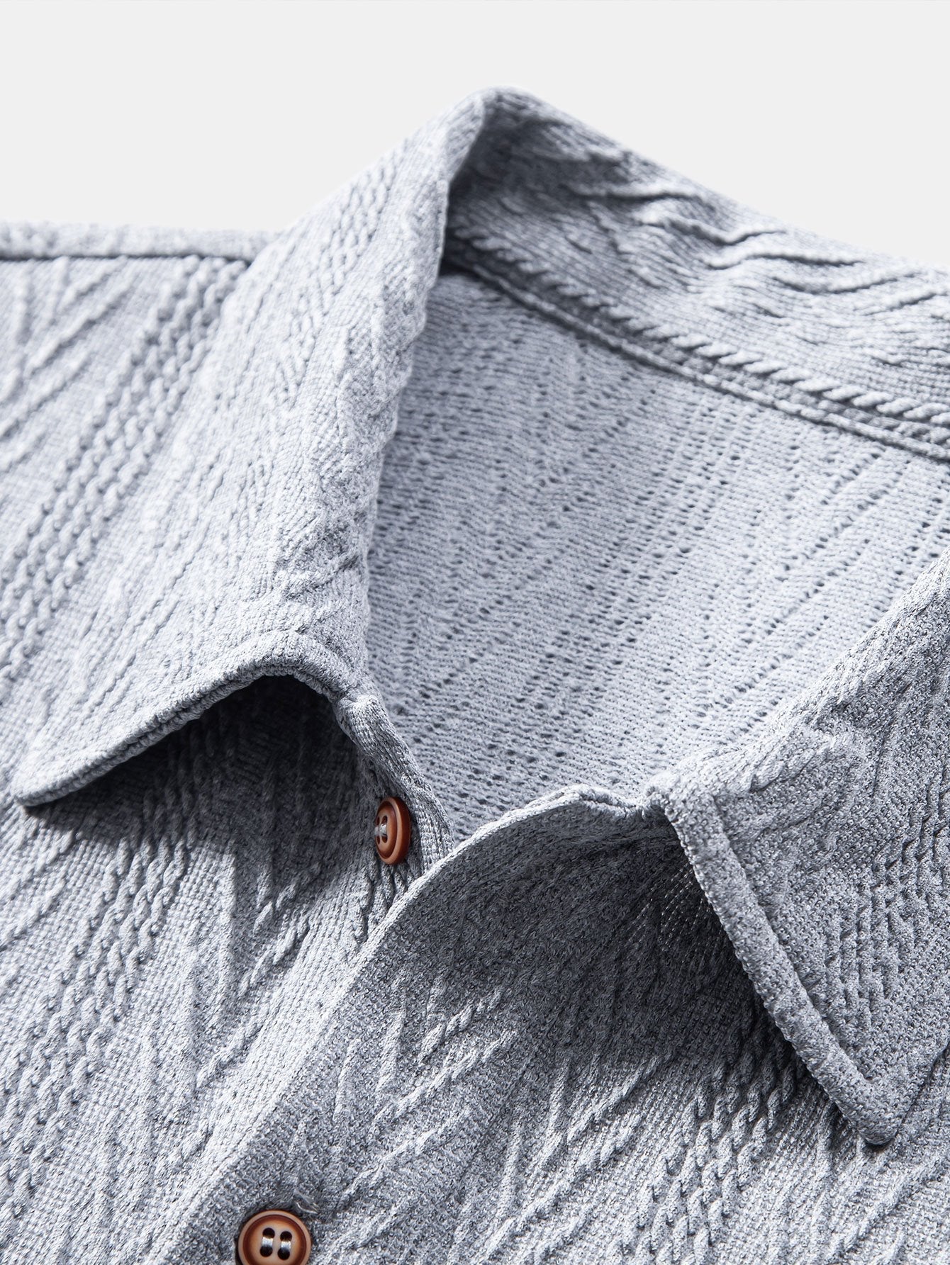 Chevron | Elegantní pletená pánská polokošile