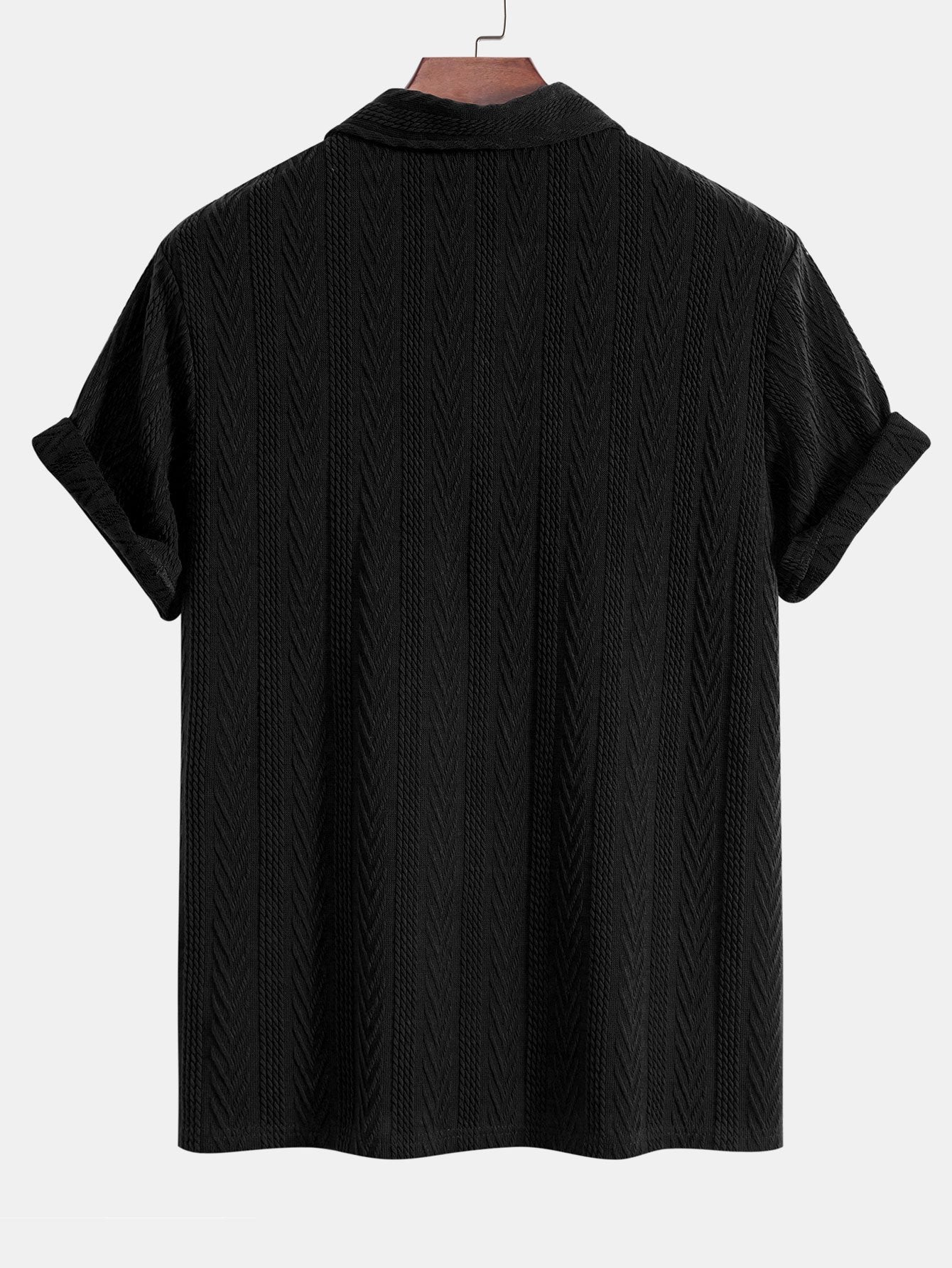 Chevron | Elegantní pletená pánská polokošile