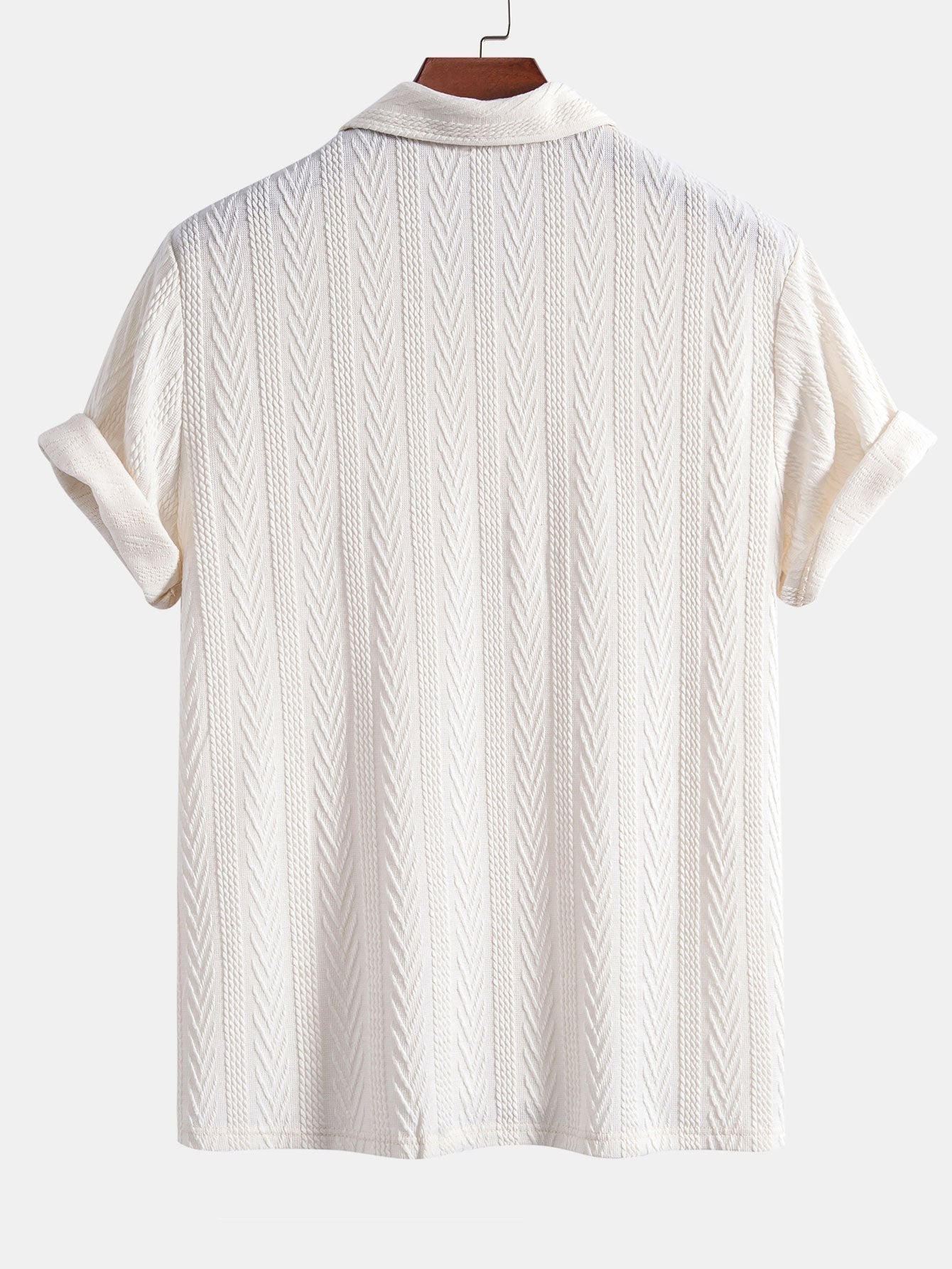 Chevron | Elegantní pletená pánská polokošile
