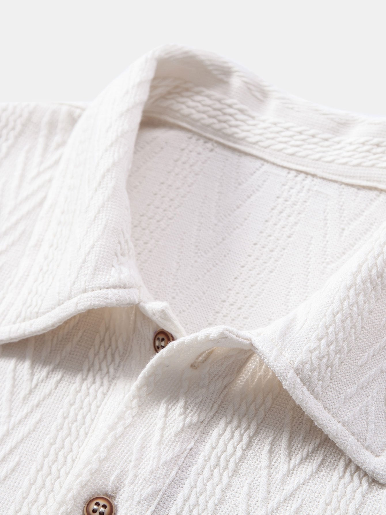 Chevron | Elegantní pletená pánská polokošile
