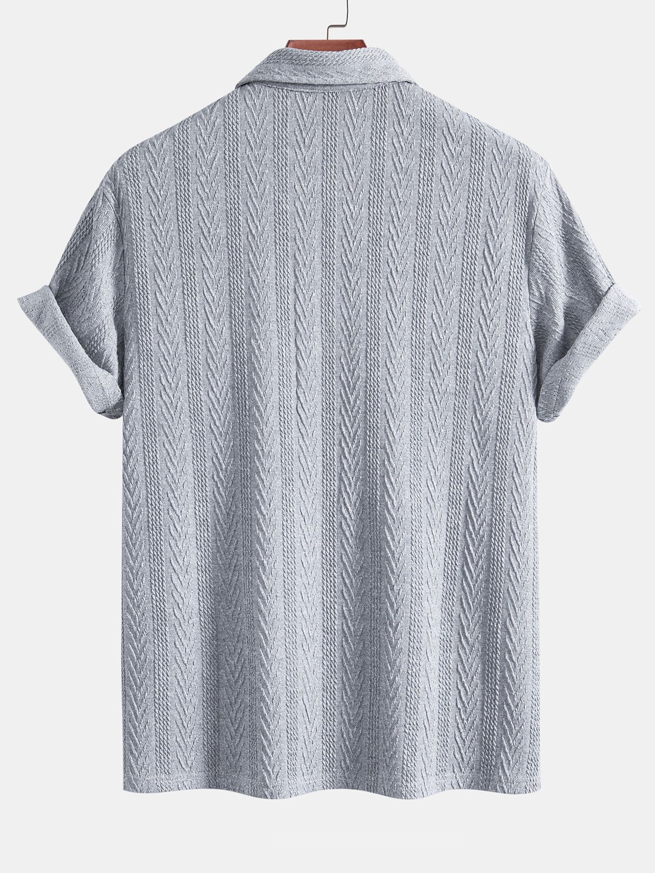 Chevron | Elegantní pletená pánská polokošile
